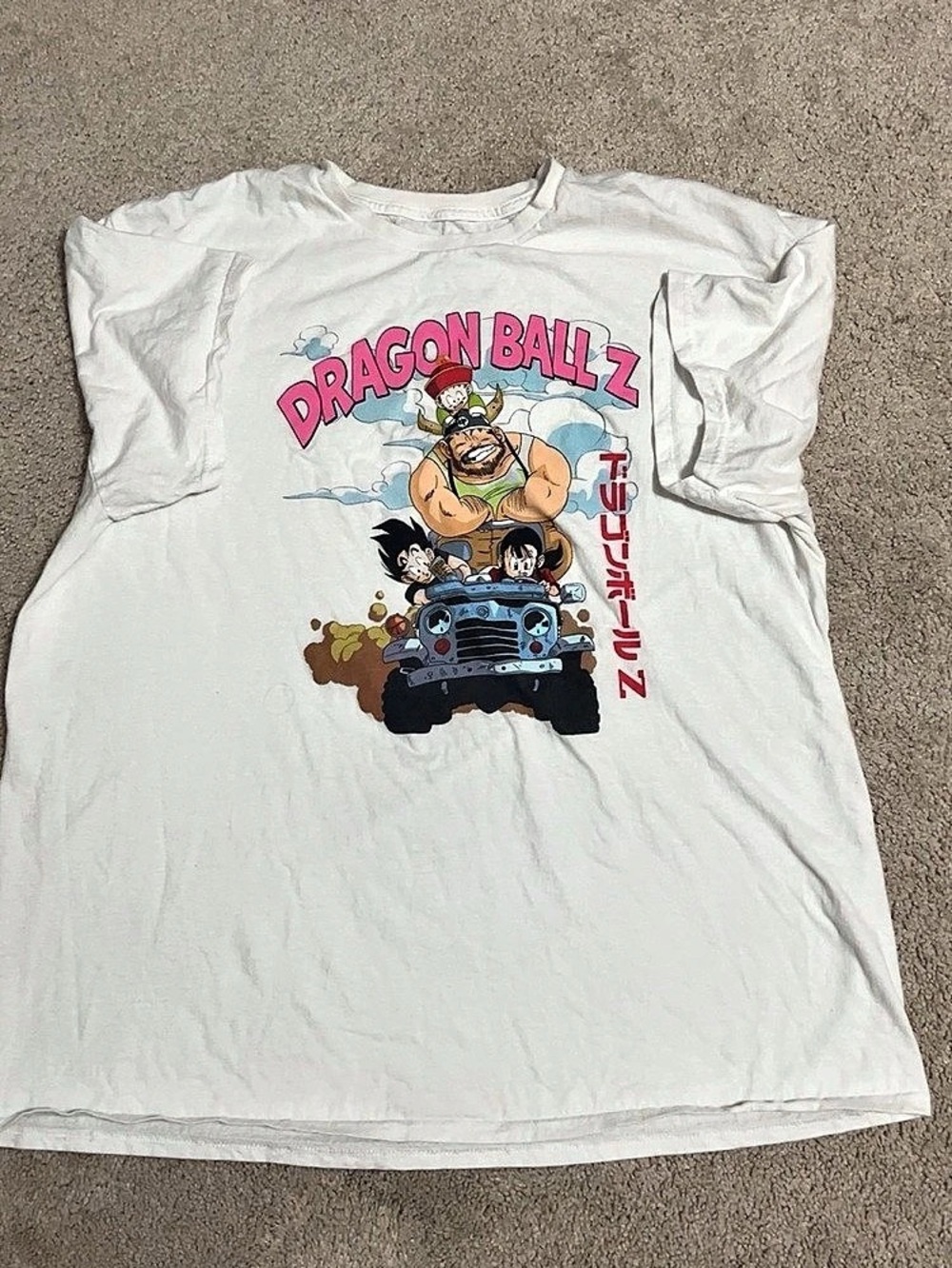 Toei Animation Dragon Ball Z Graphic Tee XL White & Pink